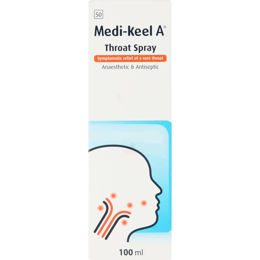 MEDI-KEEL A THROAT SPRAY 100ML
