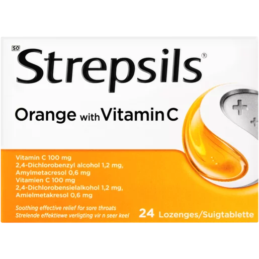 STREPSILS ORANGE-C 24 LOZENGES