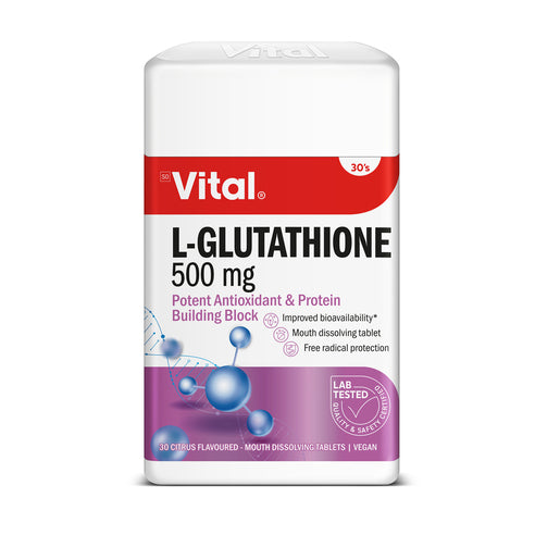 VITAL L-GLUTATHIONE 500MG 30 TABS