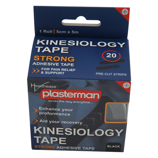 KINESIO TAPE BLACK 5CMX5M HEALTHEASE