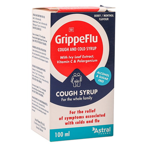GRIPPEFLU COUGH & COLD SYRUP 100ML