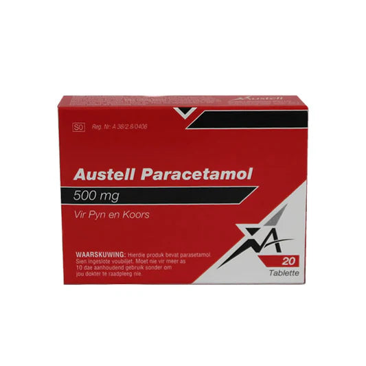 AUSTELL-PARACETAMOL 500MG 20 TABLETS