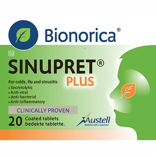SINUPRET PLUS 20 TABLETS