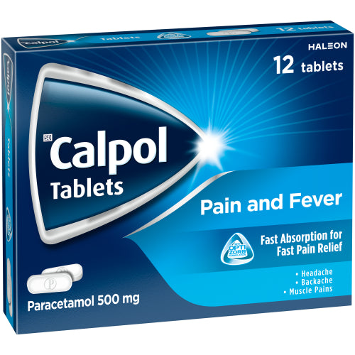 CALPOL ADULT 500MG TABS 12